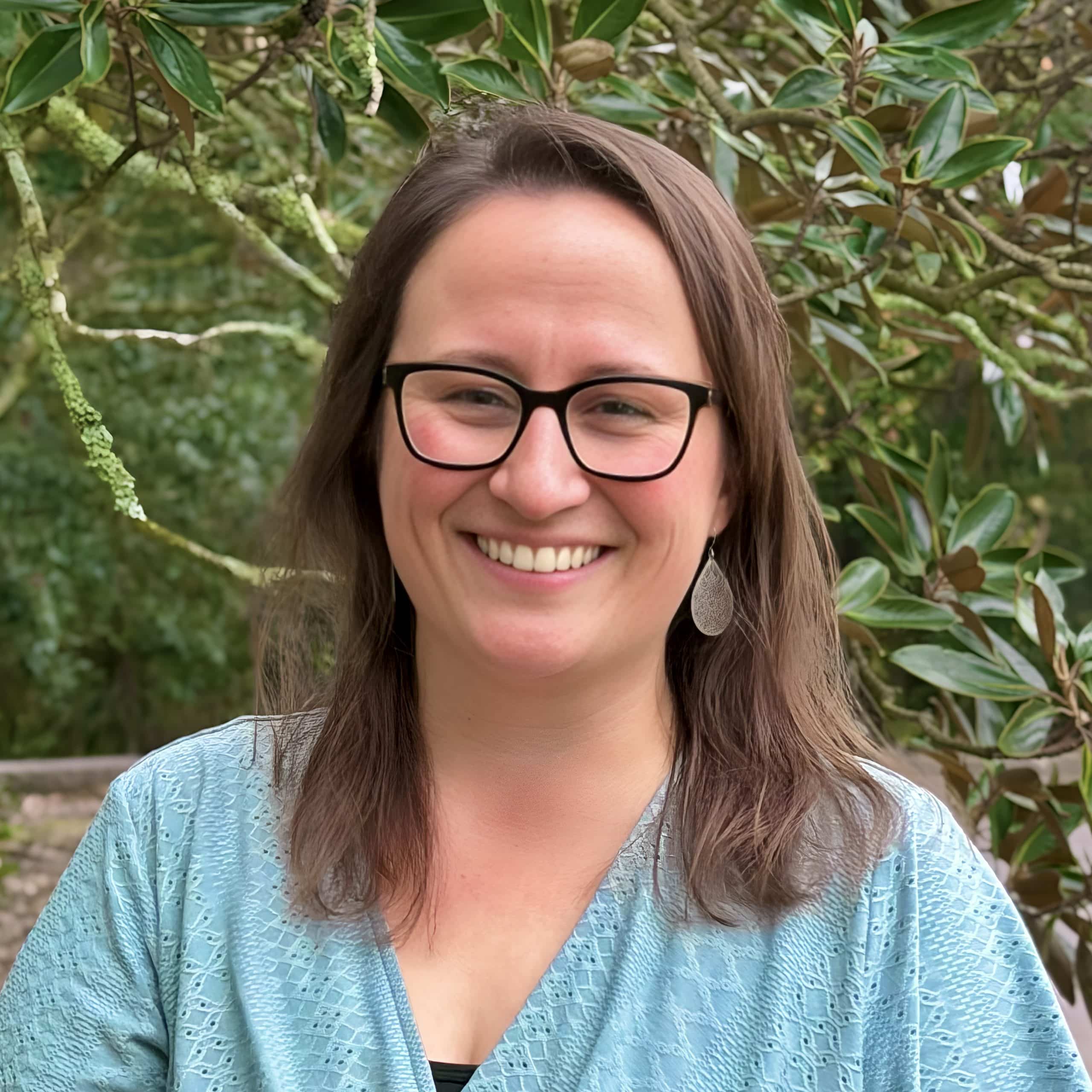 a person smiling for the camera